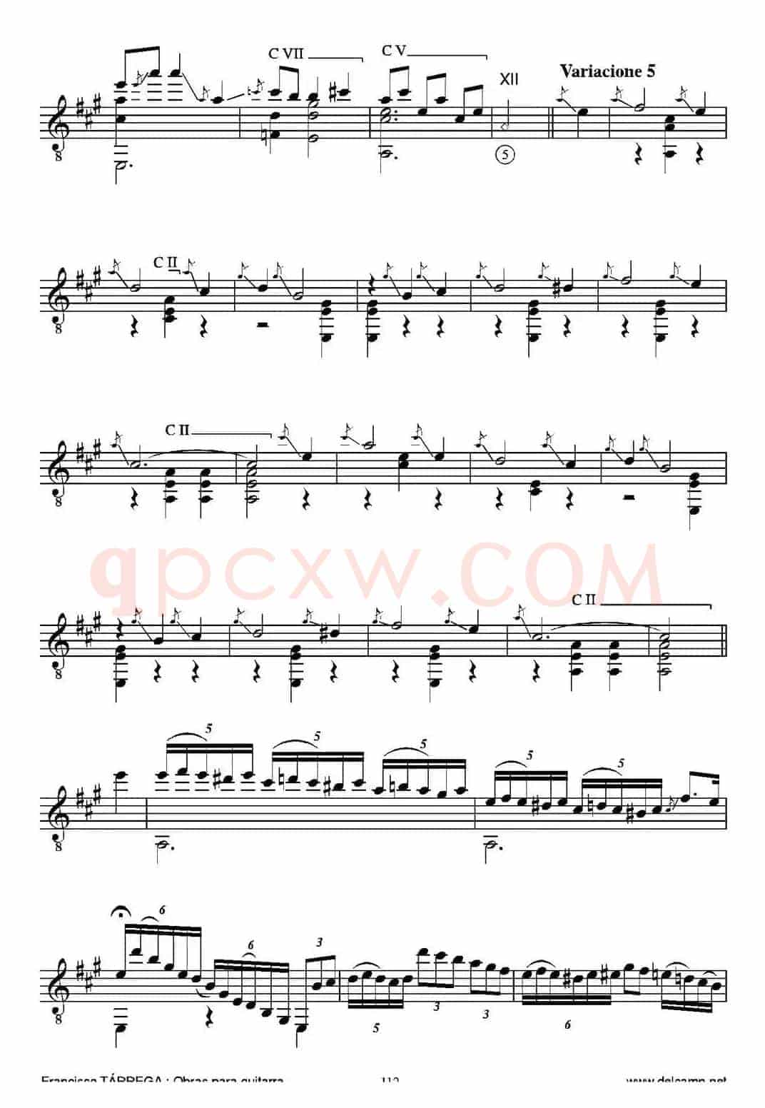 EL CARNAVAL DE VENECIA(Grande variaciones sobre un tema de Niccolo Paganini)(古典吉他)