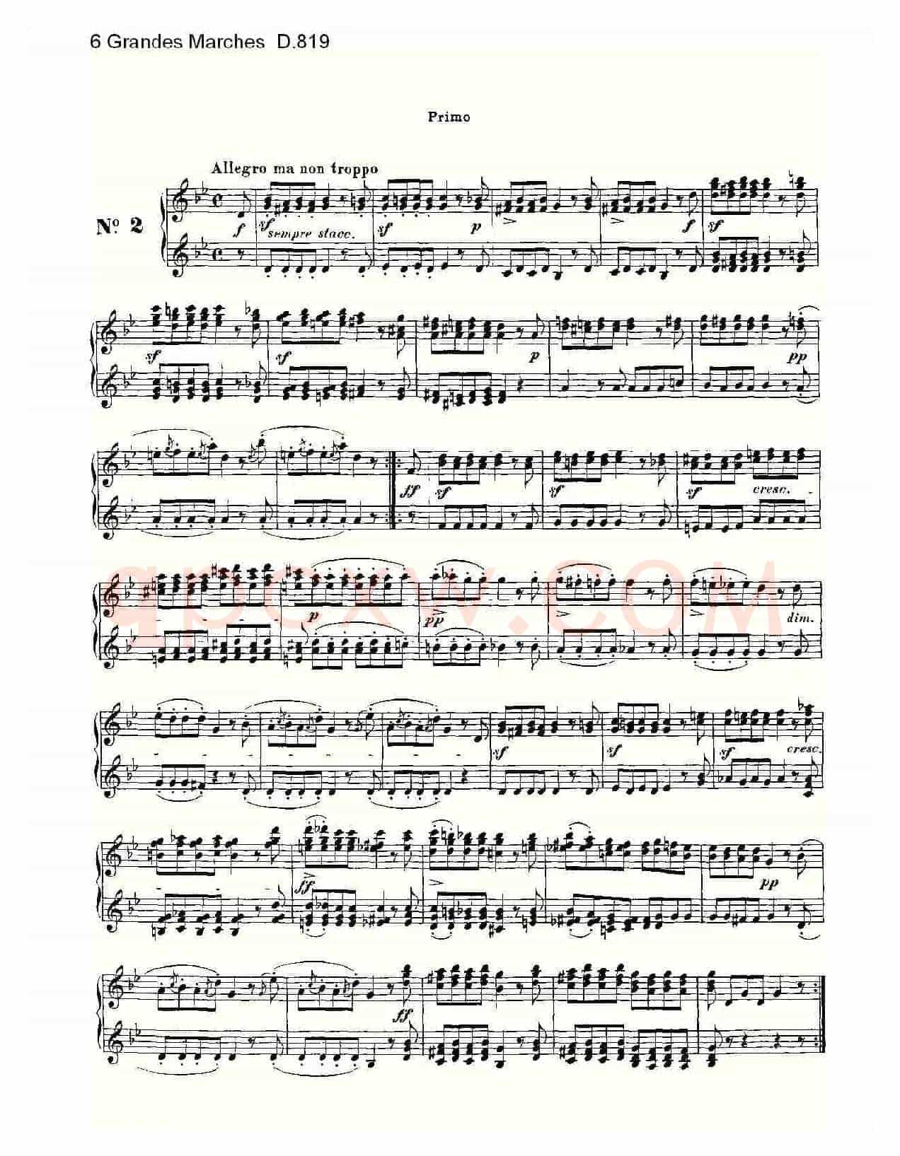 6 Grandes Marches D.819(6 贵族进行曲 D.819)