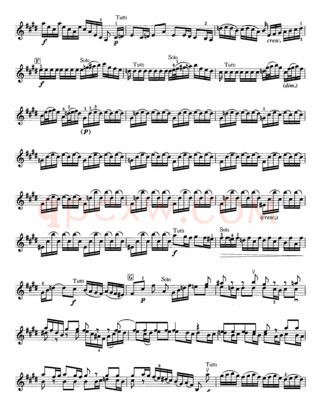 小提琴考级第七级：外国乐曲（8首）