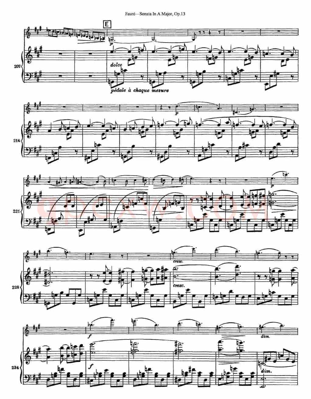 Violin Sonata No.1 Op.13（小提琴+钢琴伴奏）