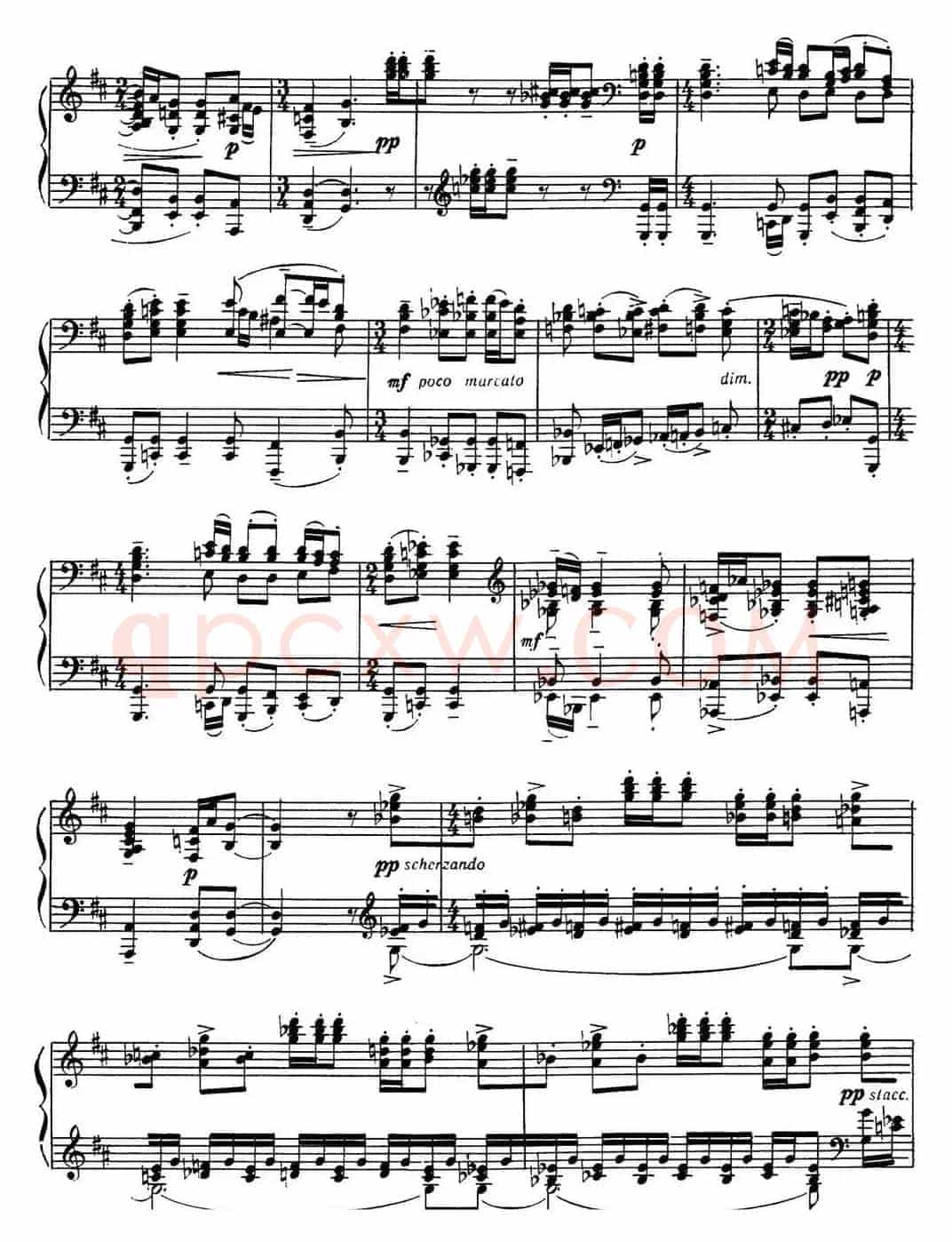拉赫玛尼诺夫 音画练习曲17或18 Etudes tableaux Op.39 No.9