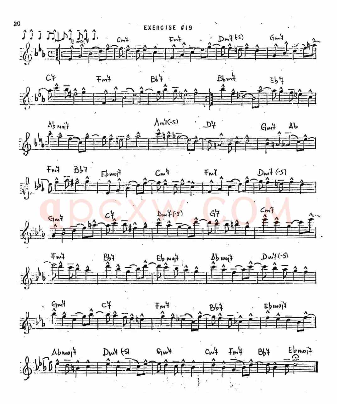 Intermediate Jazz Conception by Lennie Niehaus（20 Jazz Exercises）