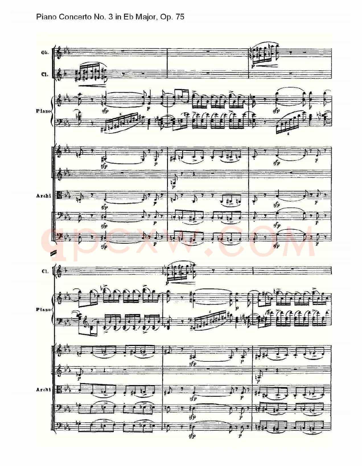 Piano Concerto No.3 in Eb Major,Op.75(Eb大调第三钢琴协奏曲)