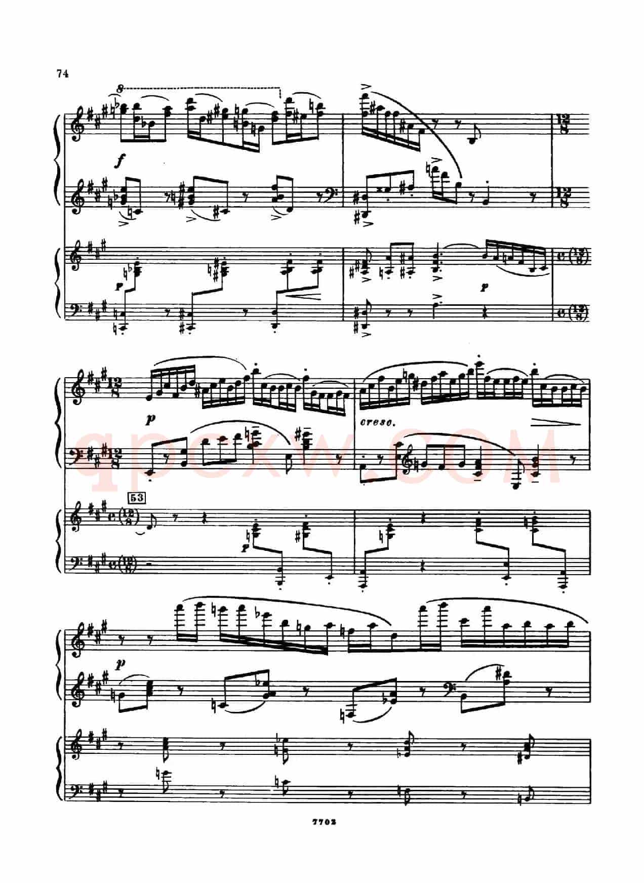 升f小调第一钢琴协奏曲 Op.1(双钢琴版)