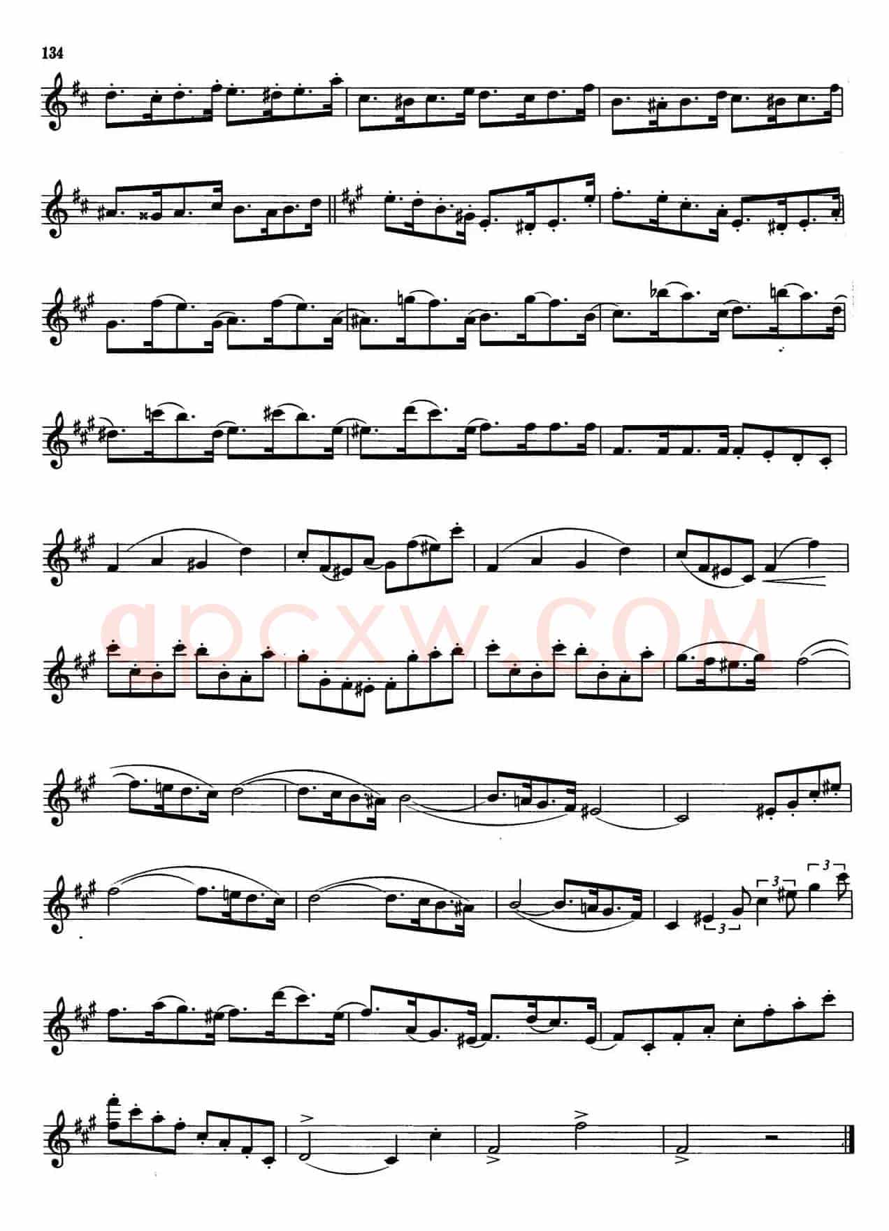 萨克斯管业余考级七级练习曲（8首）