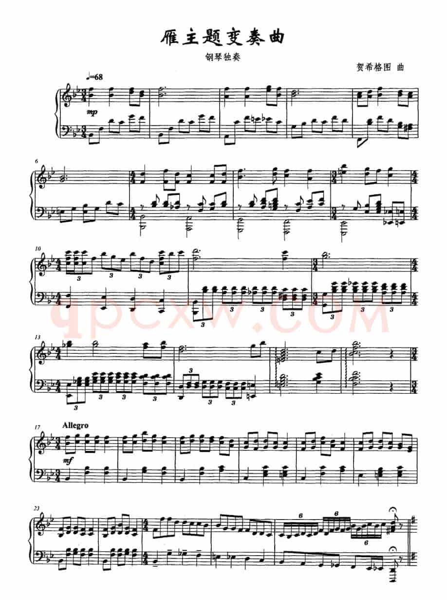 雁主题变奏曲