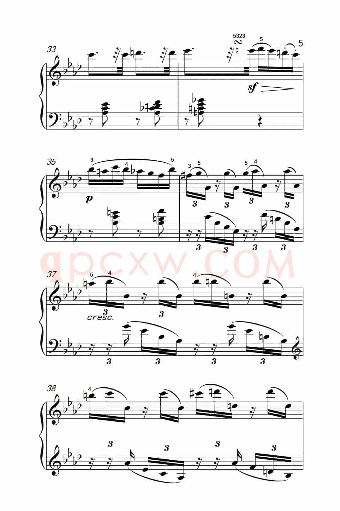 奏鸣曲 Opus 10 Nr.1 第二乐章（贝多芬奏鸣曲集 2）