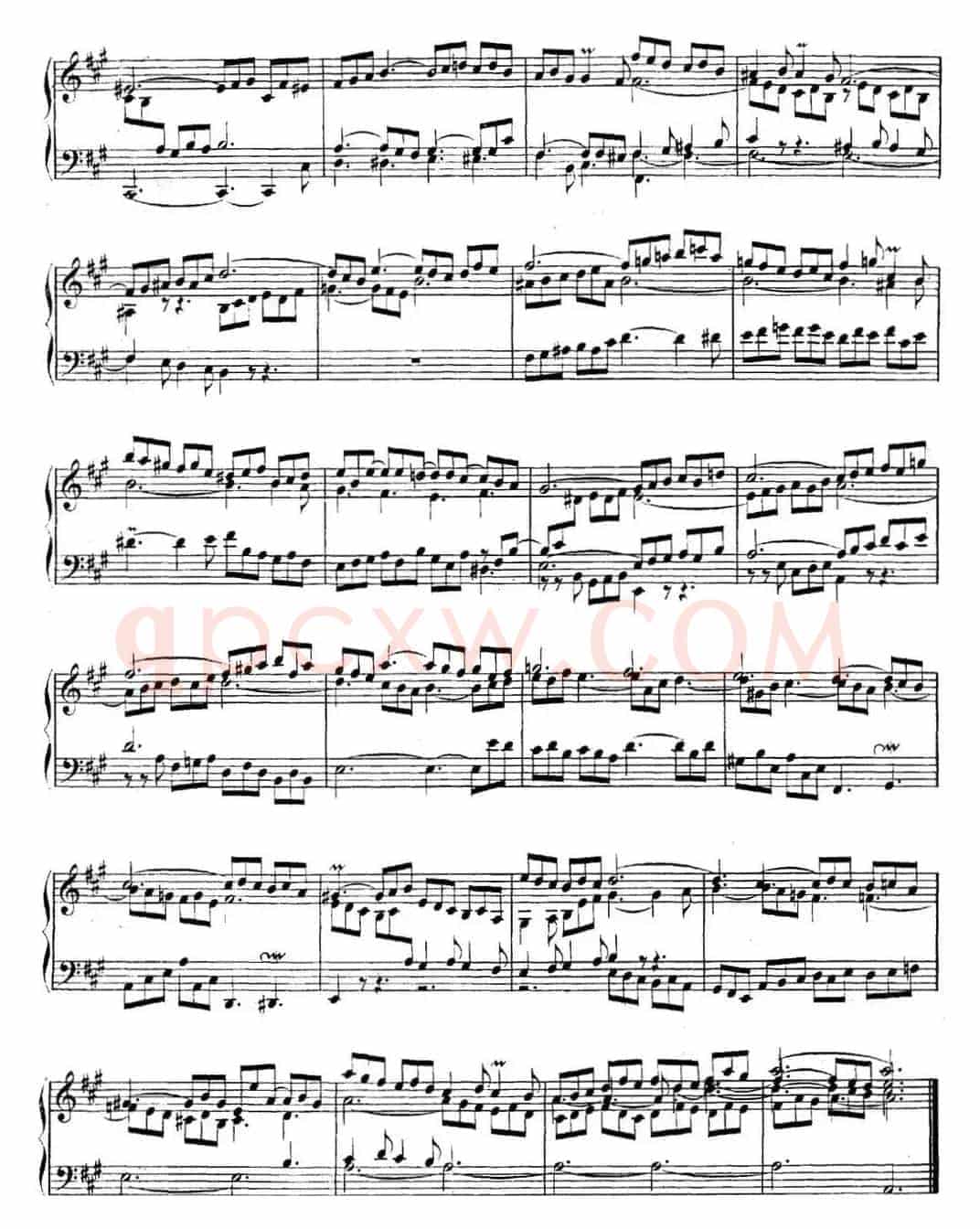 英国组曲No.1 巴赫 A大调 1st Suite BWV 806