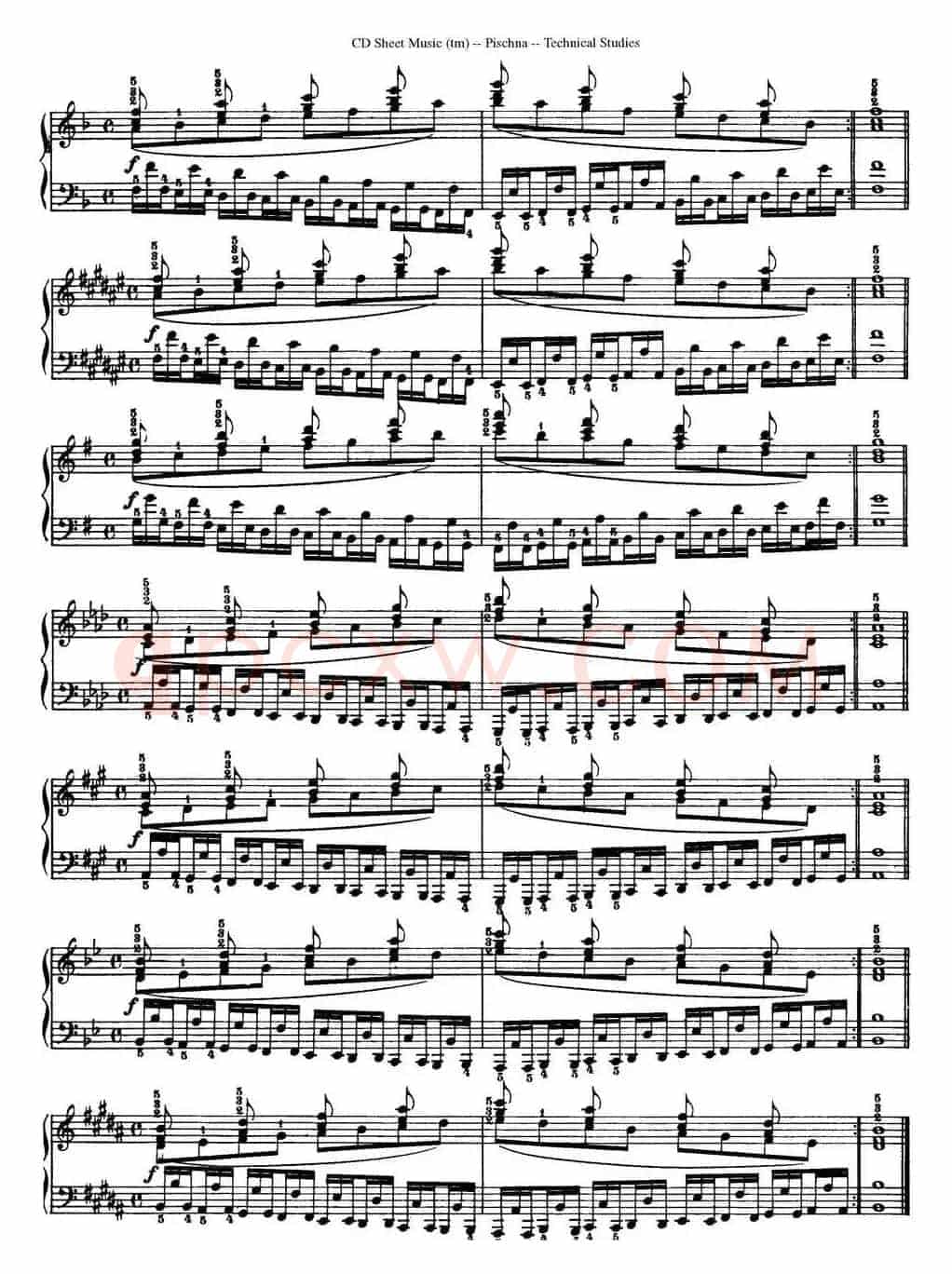 Technical Studies 60 Progressive Exercises (60首钢琴循序渐进练习曲 P81——90)