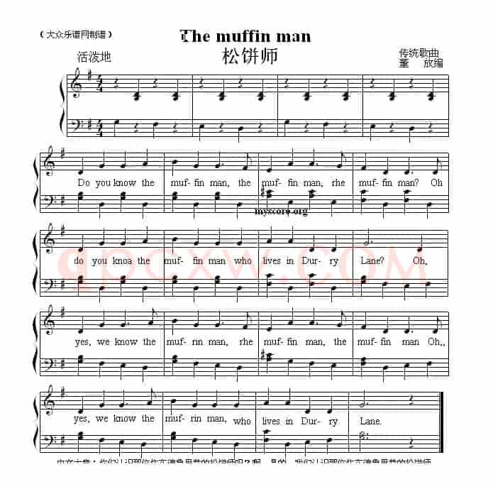 The muffin man（松饼师）（英文儿歌弹唱）
