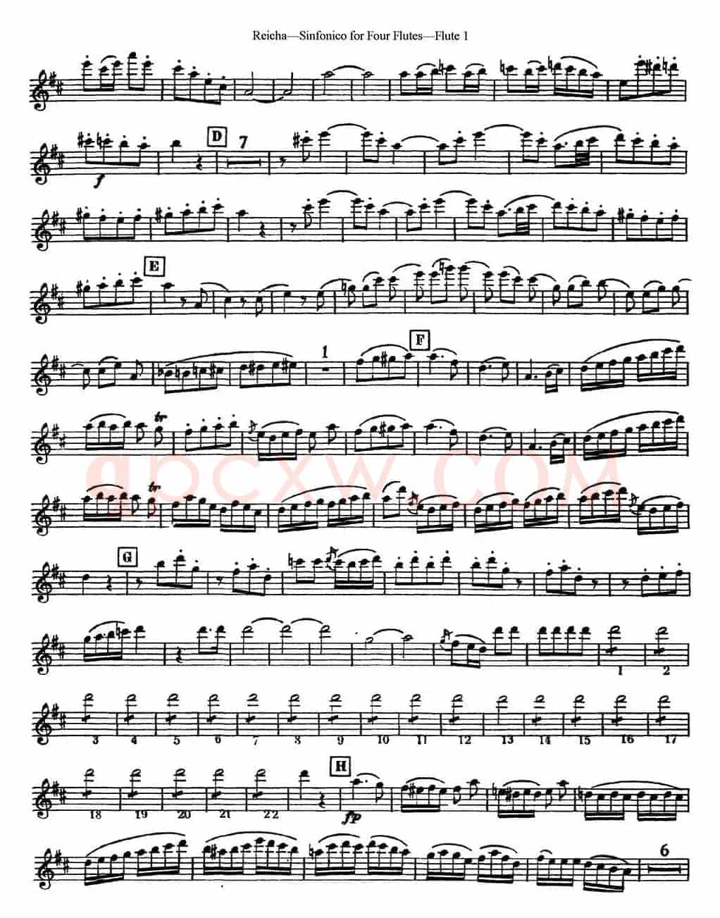 瑞查长笛四重奏（Flute 1）