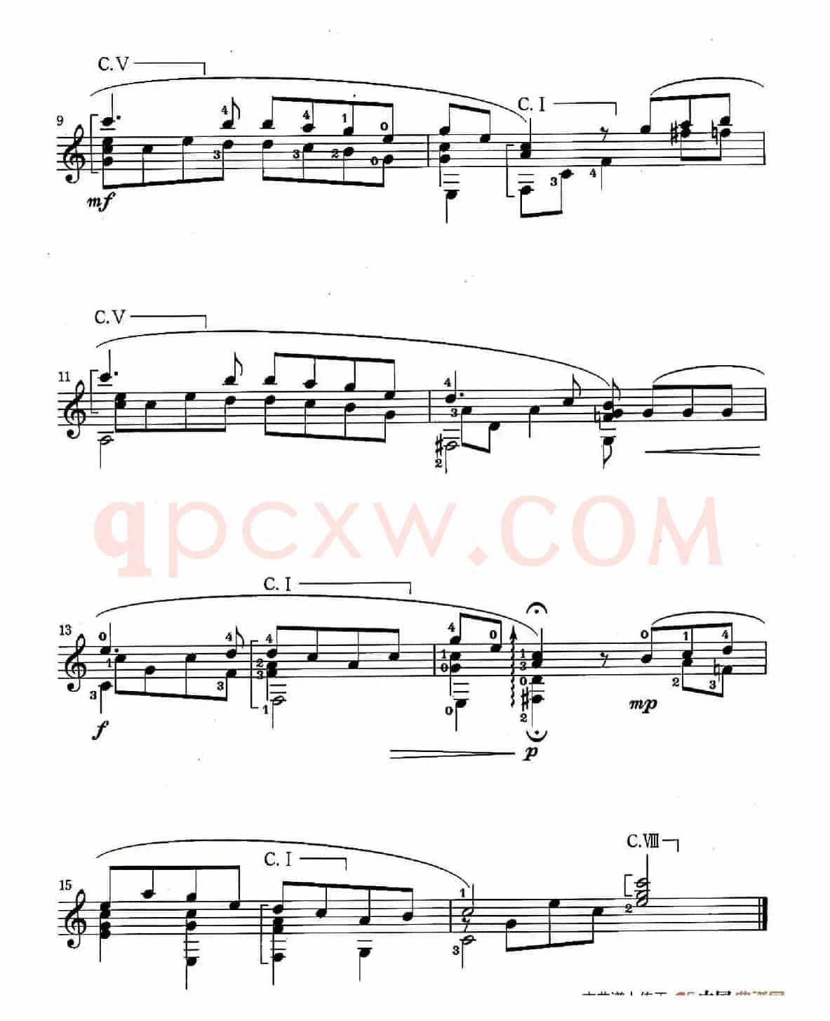 伦敦德里小调（Londonderry Air）（古典吉他）