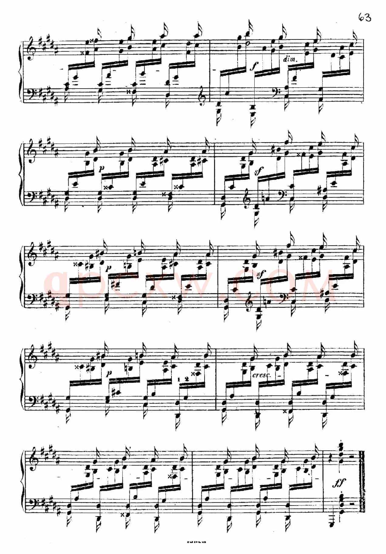 Douze Etudes de Salon Op.5(12首沙龙练习曲·12)