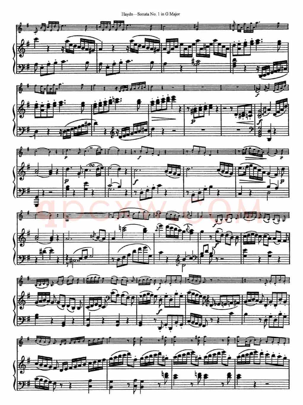 Violin Sonata No.1 in G Major（小提琴+钢琴伴奏）