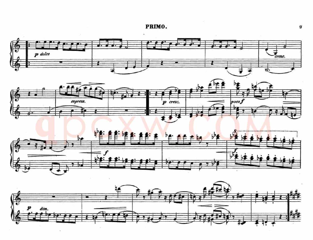 Zwolf Original-Compositionen fur Pianoforte zu 4 Handen Op.57(12首四手联弹小品·3)