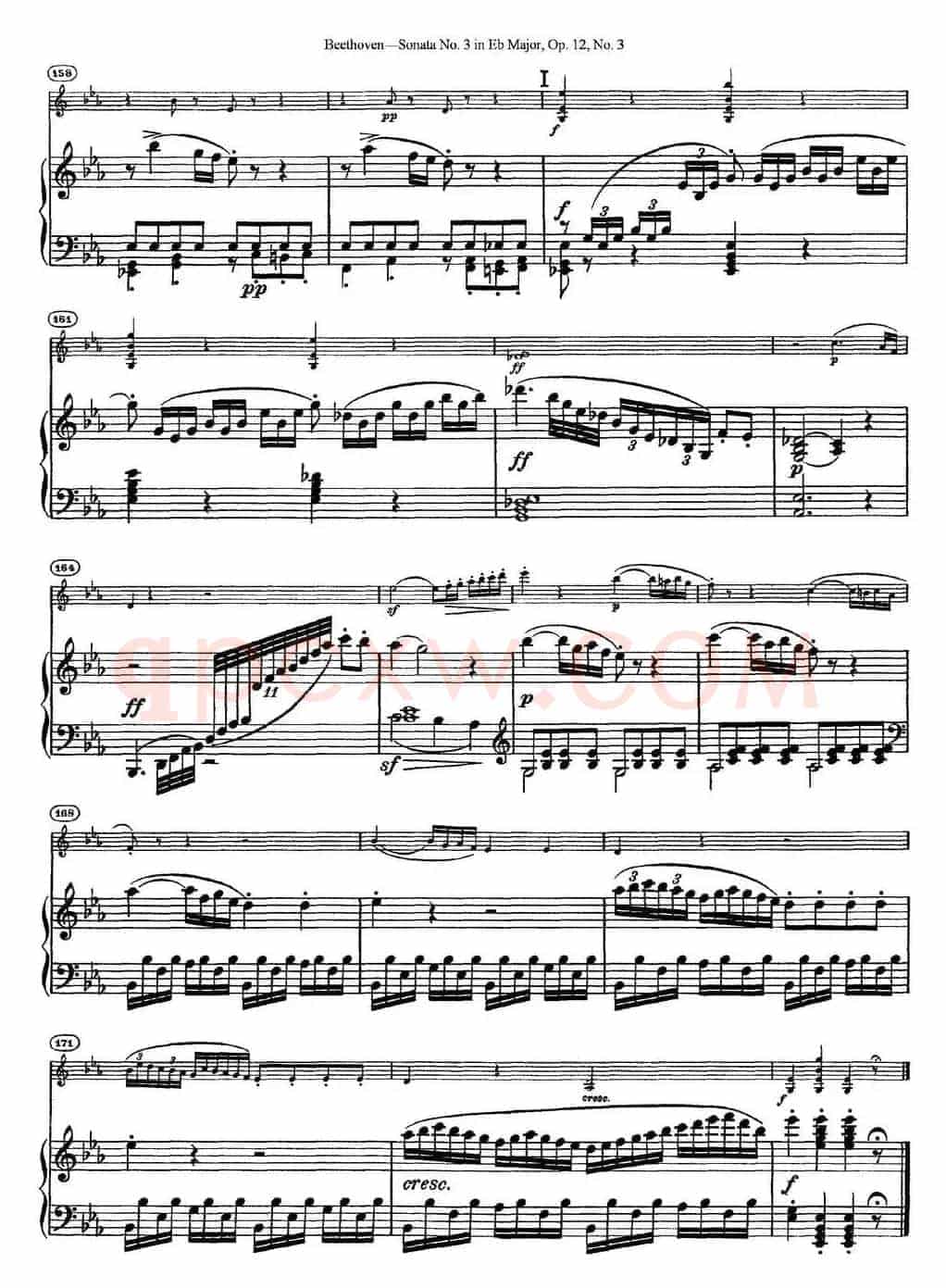 Violin Sonata No.3 in Eb Major Op.12 No.3（小提琴+钢琴伴奏）