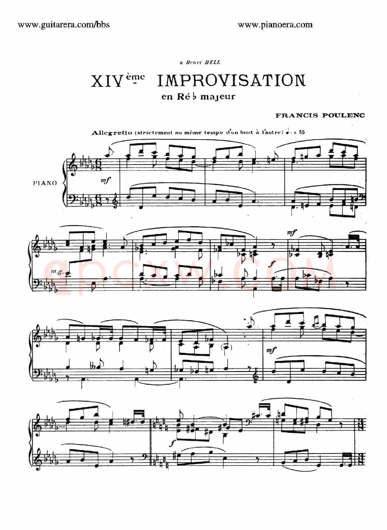15 Improvisations(15首即兴曲·XIV)