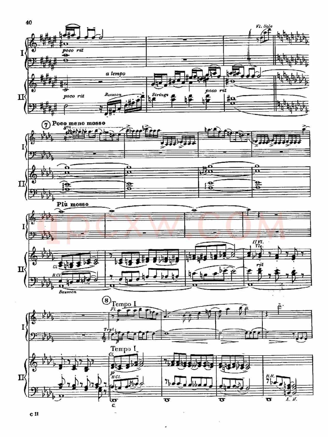 F大调爵士钢琴协奏曲（美版双钢琴原谱 P41—50）