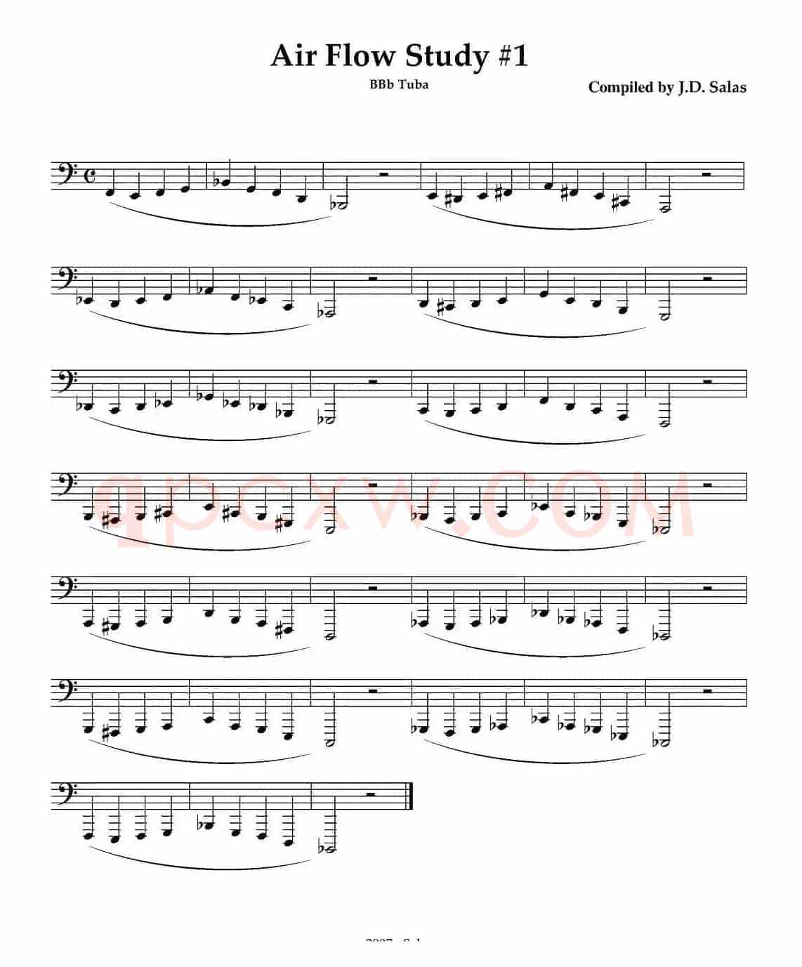 Air Flow Study - Bb Tuba（大号练习教材选曲）