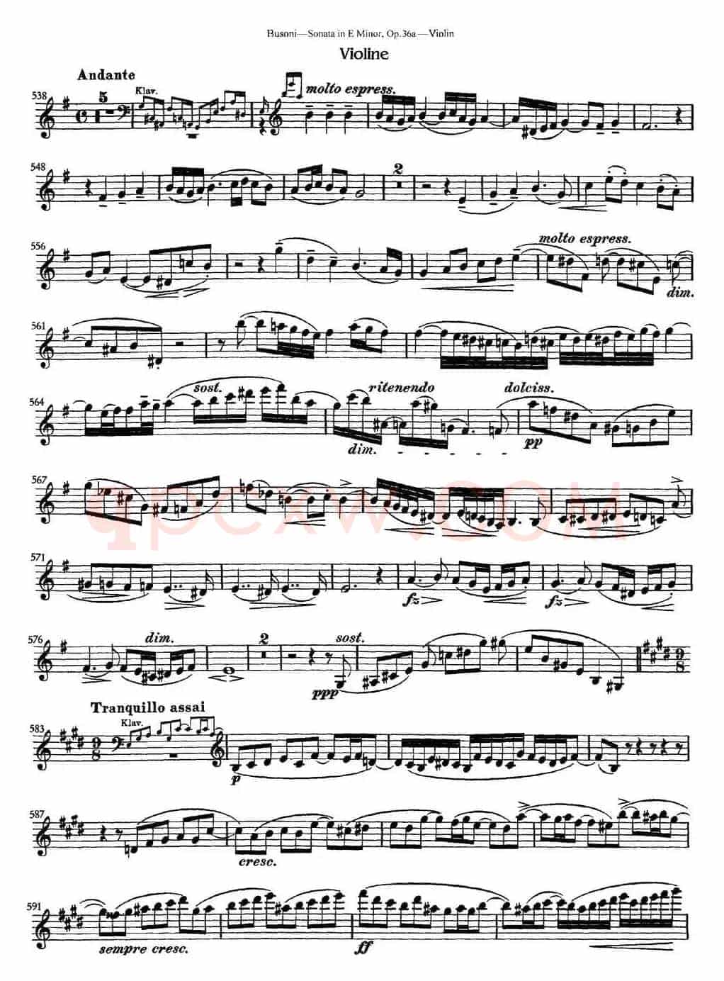 Violin Sonata No.2 in E Minor Op.36