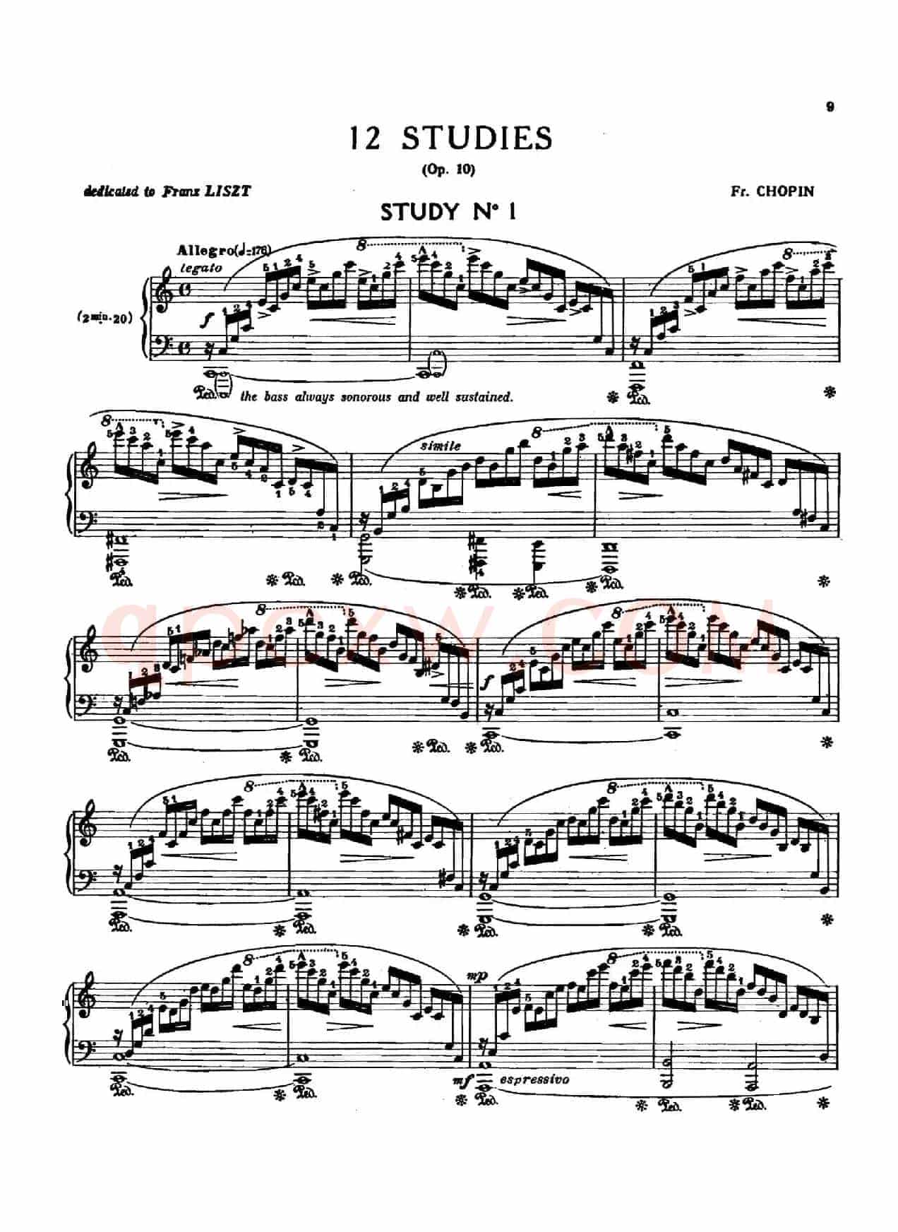 12 Etudes Op.10 柯尔托教学版(12首练习曲·1)