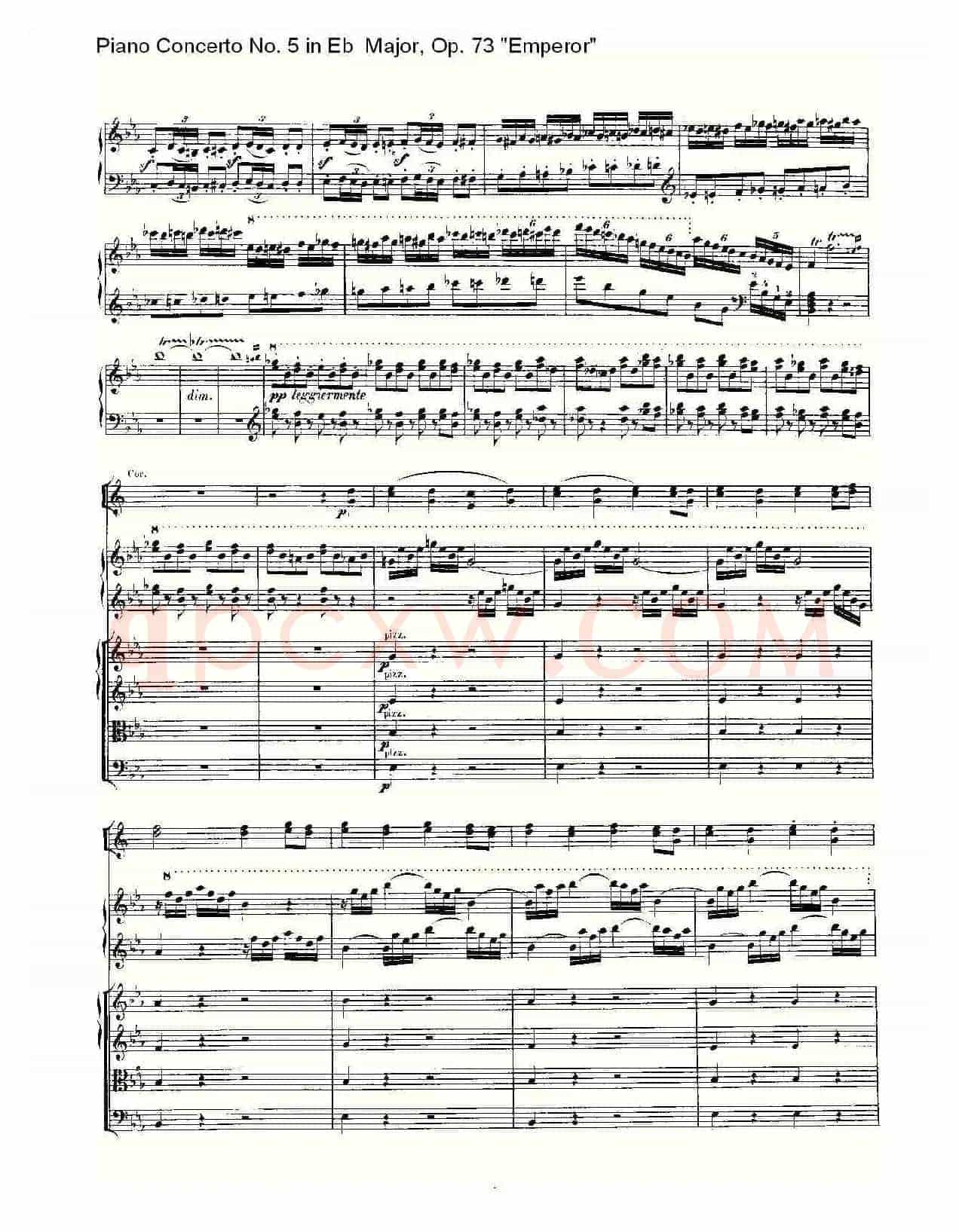 Eb大调钢琴第五协奏曲 Op.73“皇帝” 第一乐章（二）