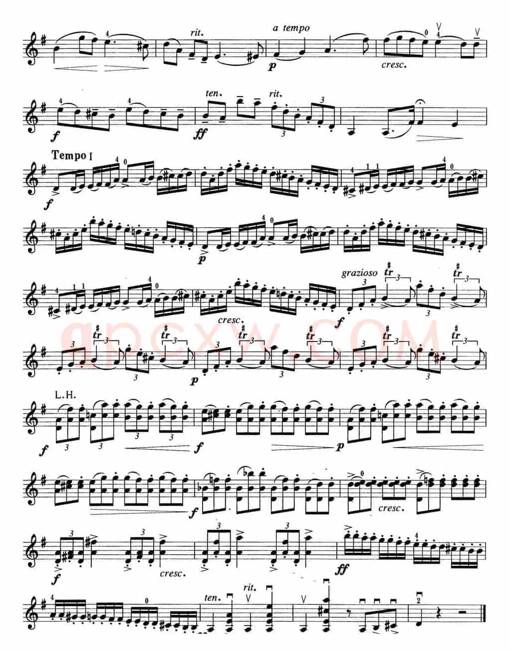 小提琴考级第四级：外国乐曲（5首）