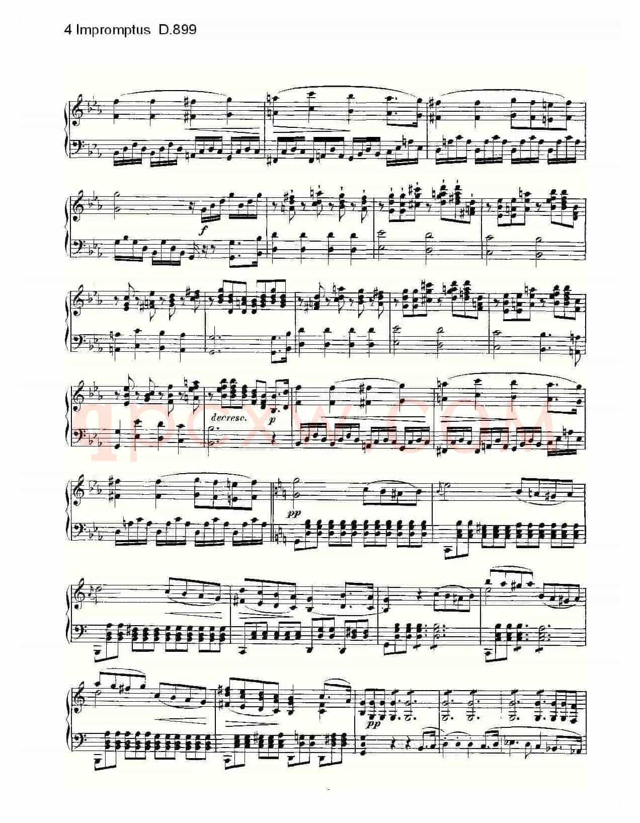 4 Impromptus D.899(4人即兴演奏 D.899)