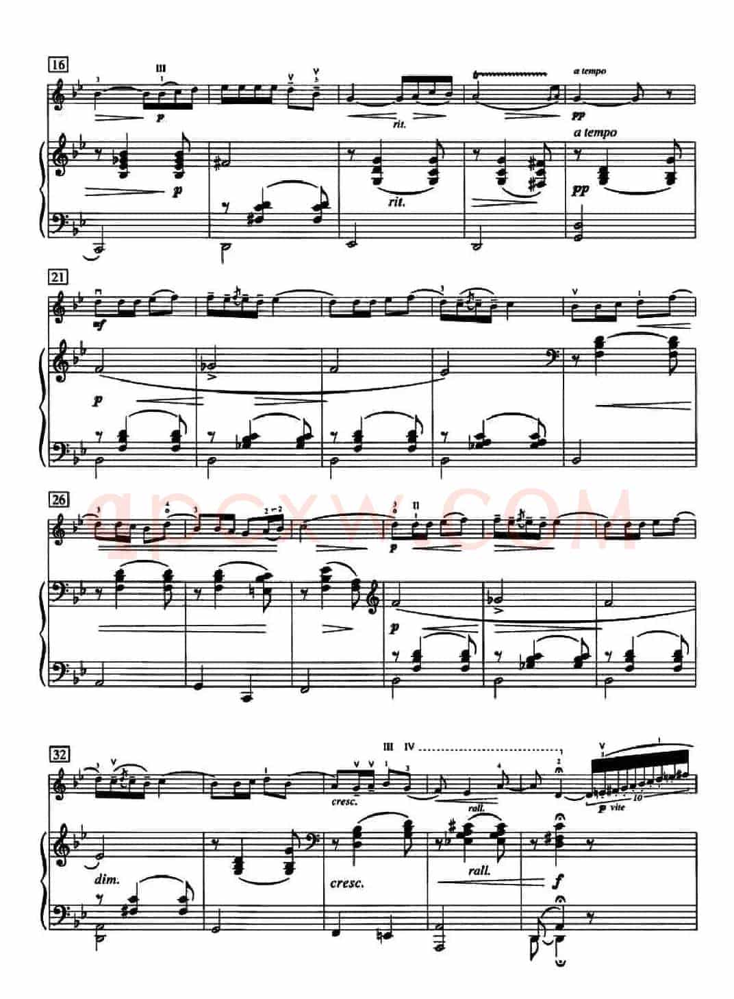 Canzonetta Op.6(短歌)(小提琴+钢琴伴奏)
