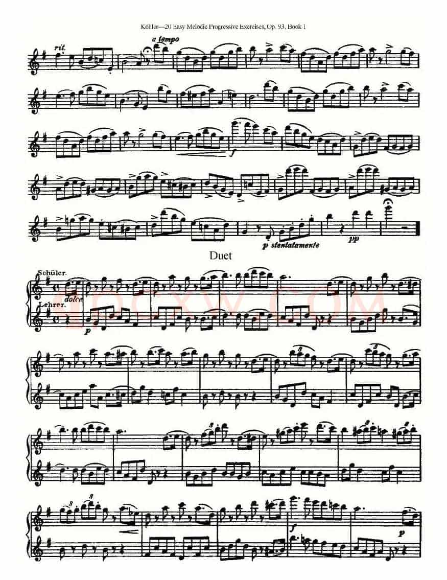 柯勒练习曲作品93号（一）