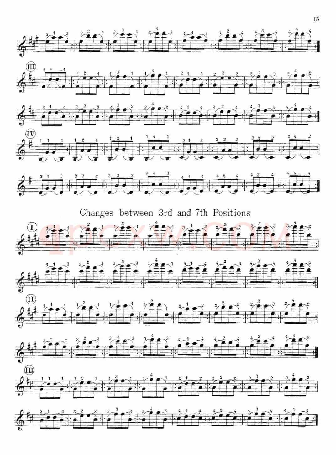 小提琴换把练习曲（第二部分）