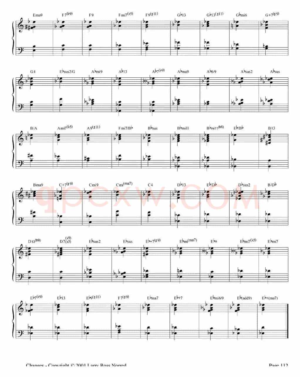 Changes（爵士乐和弦教材）（P101-125）