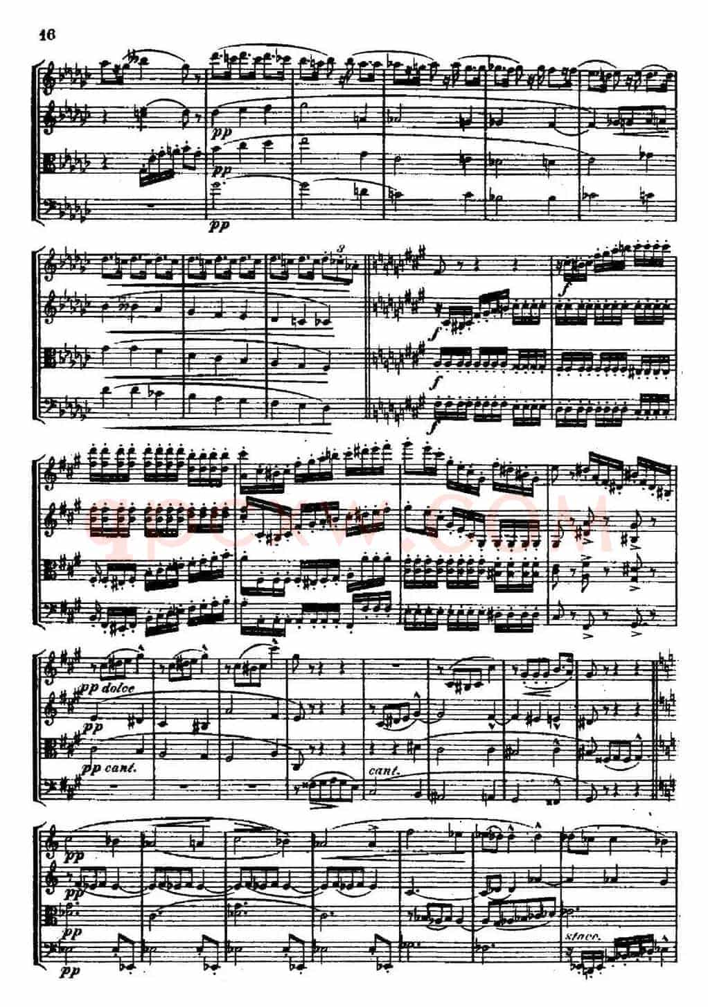 STREICHQUARTETT（E小调弦乐四重奏、II）