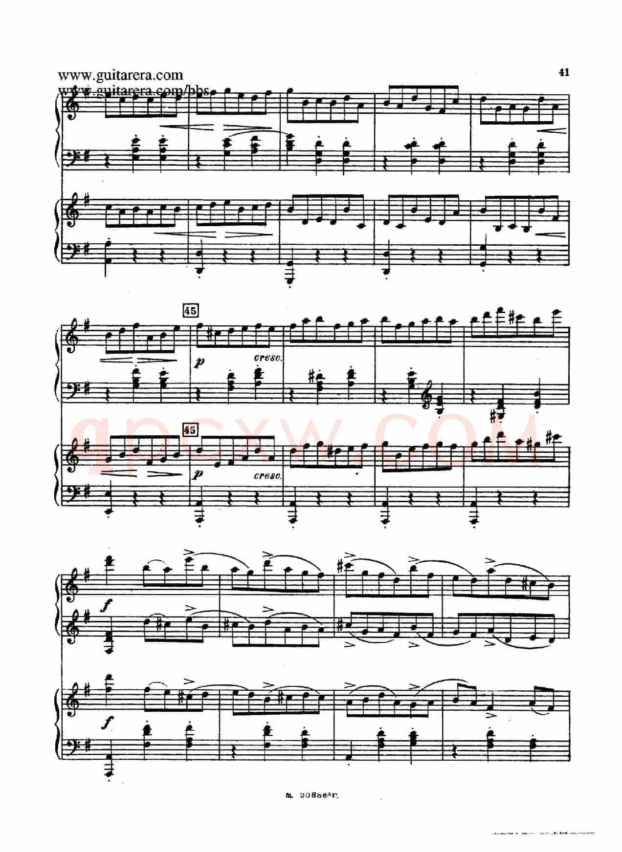 第二双钢琴组曲 Suite for Two Pianos No.2 Op.17(2. 圆舞曲 Valse)