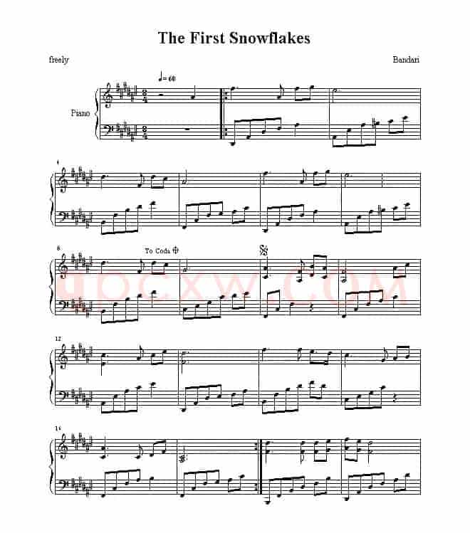 The First Snowflqkes（第一片雪花）
