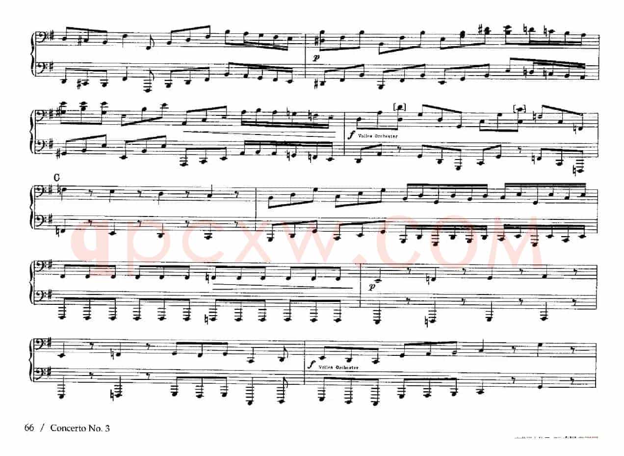 Brandenburg Concerto No.3 in G Major BWV.1048（G大调第三勃兰登堡协奏曲·四手联弹版）