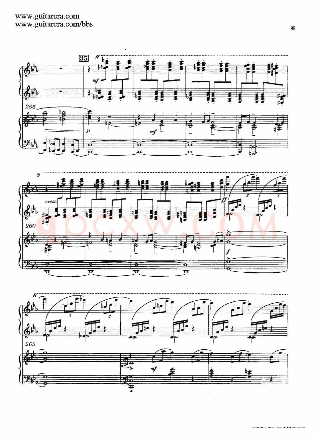 c小调第二钢琴协奏曲 Op.18(双钢琴·第三乐章)