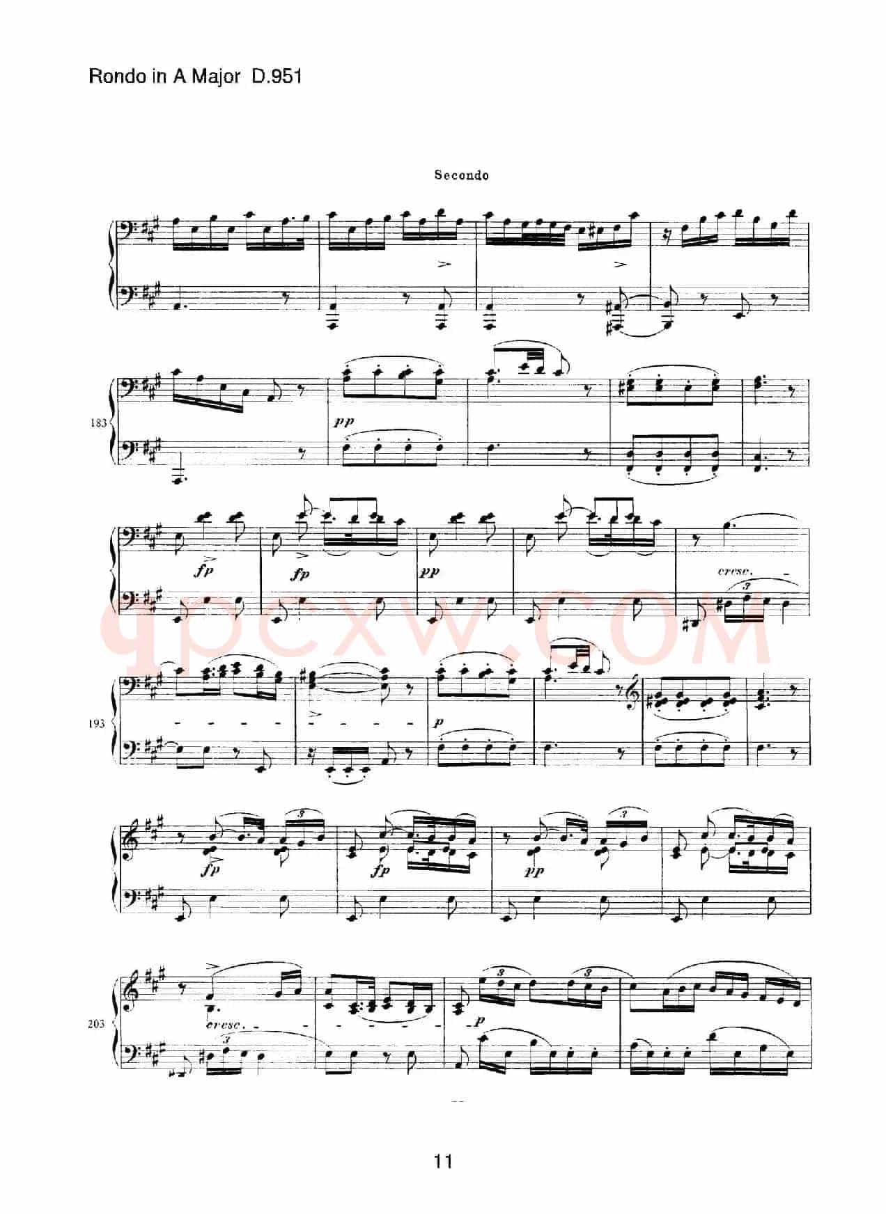 Grand Rondeau in A Major Op.107(A大调回旋曲·四手联弹)