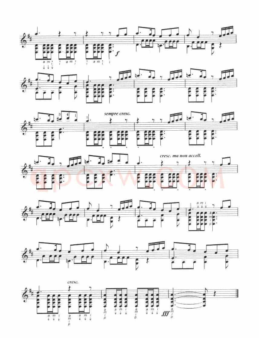 古典吉他考级九级外国乐曲A组（1、舞曲）