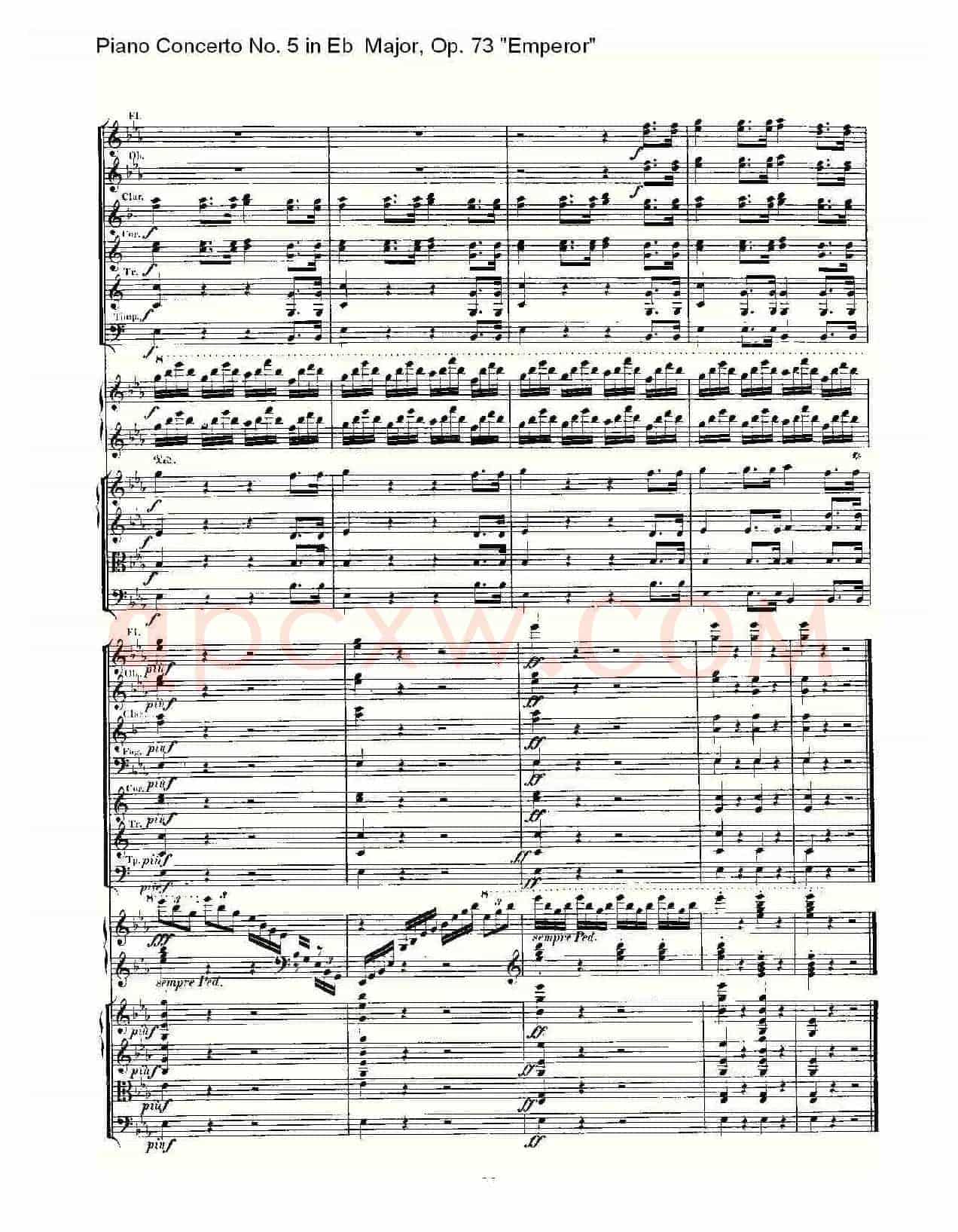 Eb大调钢琴第五协奏曲 Op.73“皇帝” 第一乐章（二）