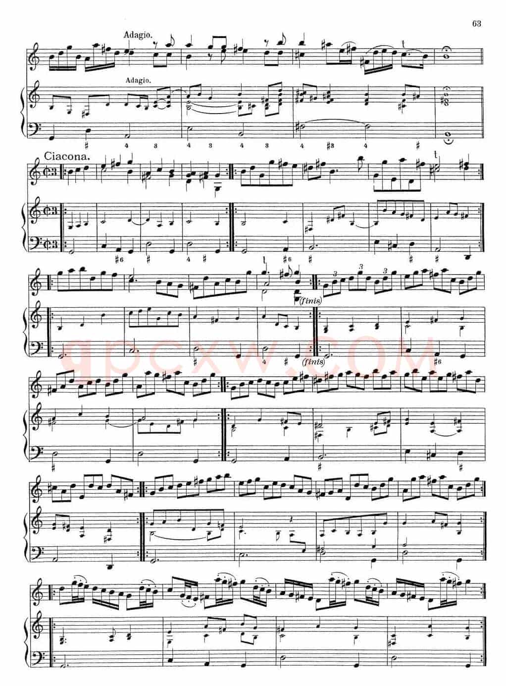 Biber Violin Sonata VII（小提琴+钢琴伴奏）