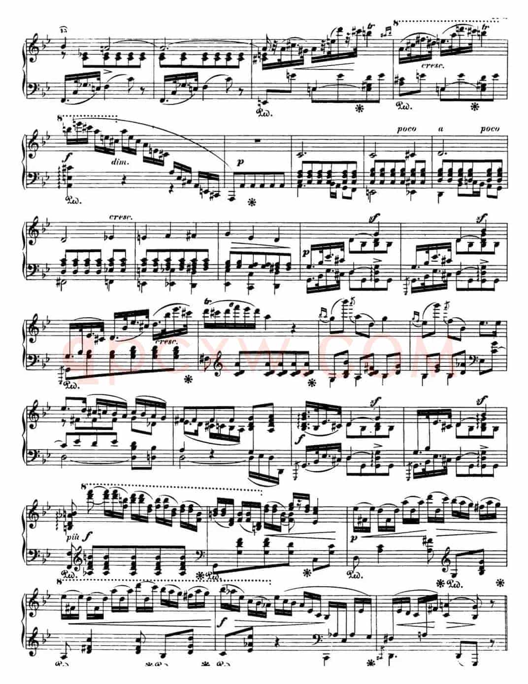 肖邦 波兰舞曲 Op.posth.71 No.2 降B大调