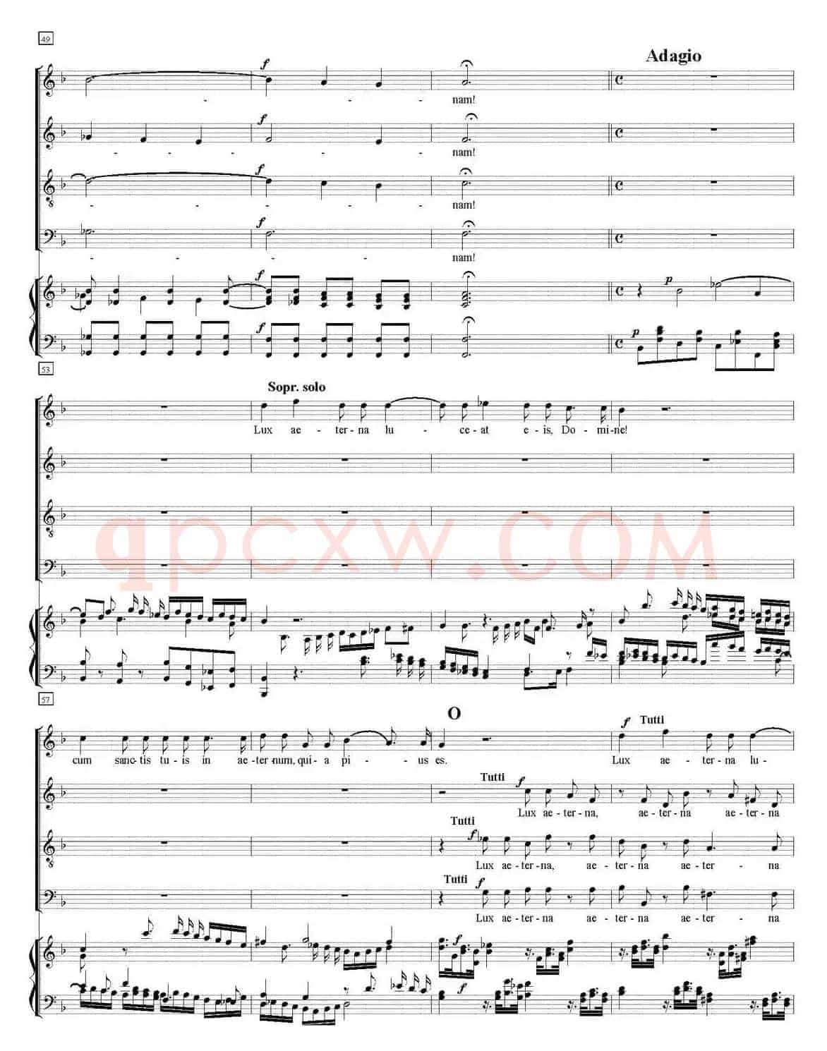N°12 Agnus Dei（萨克斯四重奏+钢琴伴奏）