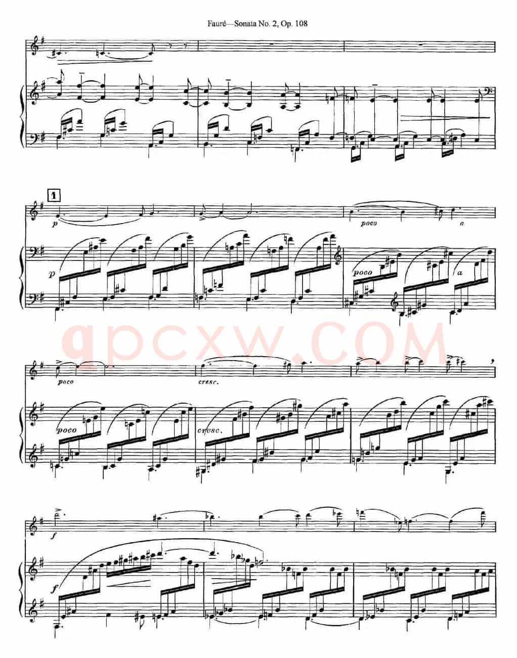 Violin Sonata No.2 Op.108（小提琴+钢琴伴奏）