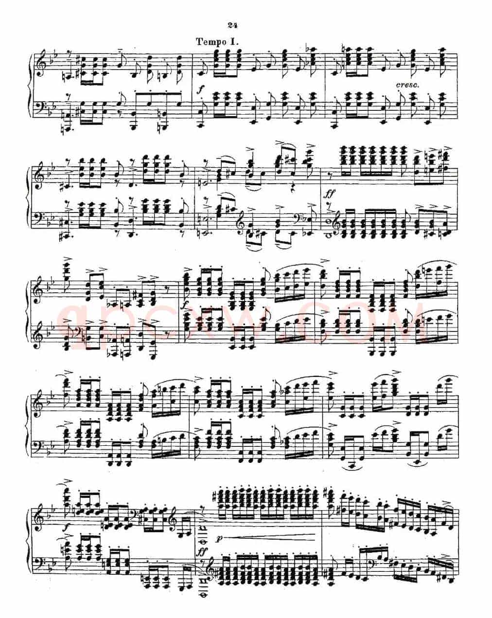 10首《前奏曲》之五（Rachmaninoff 10 Preludes, Op.23）
