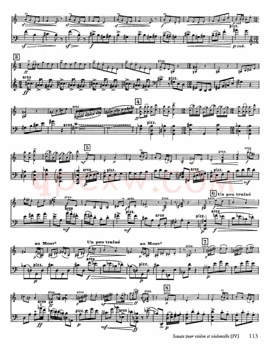 Sonate（小提琴+大提琴）