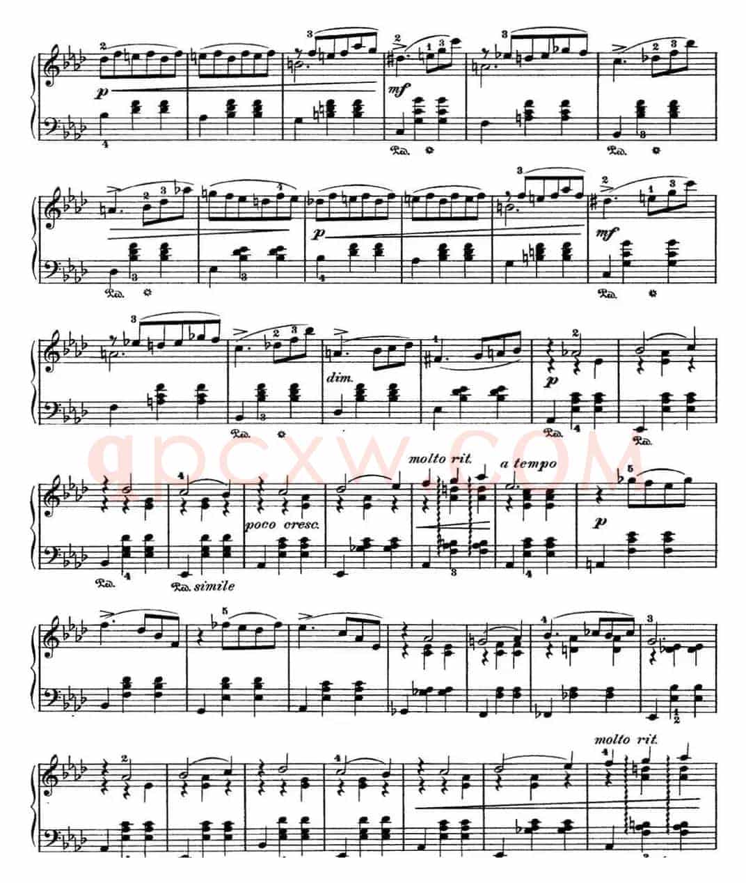 柴可夫斯基 四季 12月 圣诞节 降A大调 Christmas A flat major