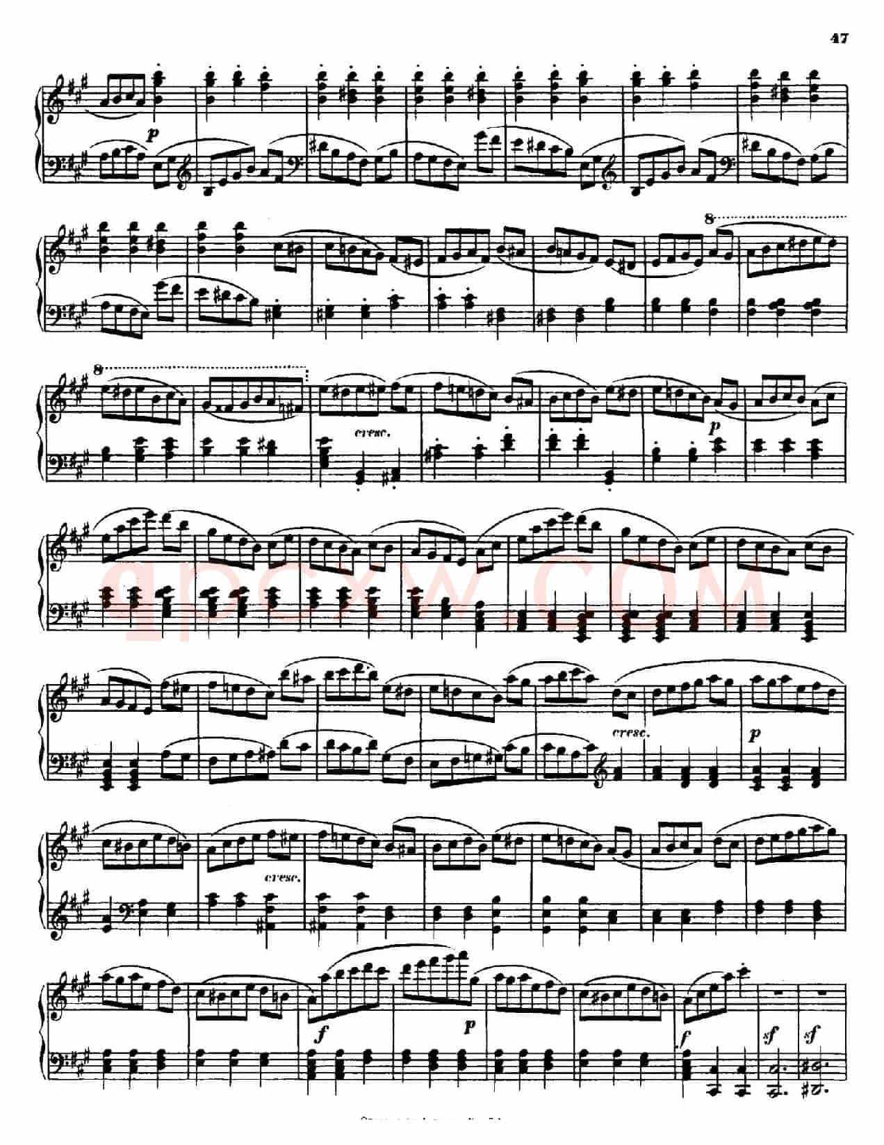 String Quartet No.15 in a Minor Op.132(a小调第十五弦乐四重奏·钢琴独奏版)