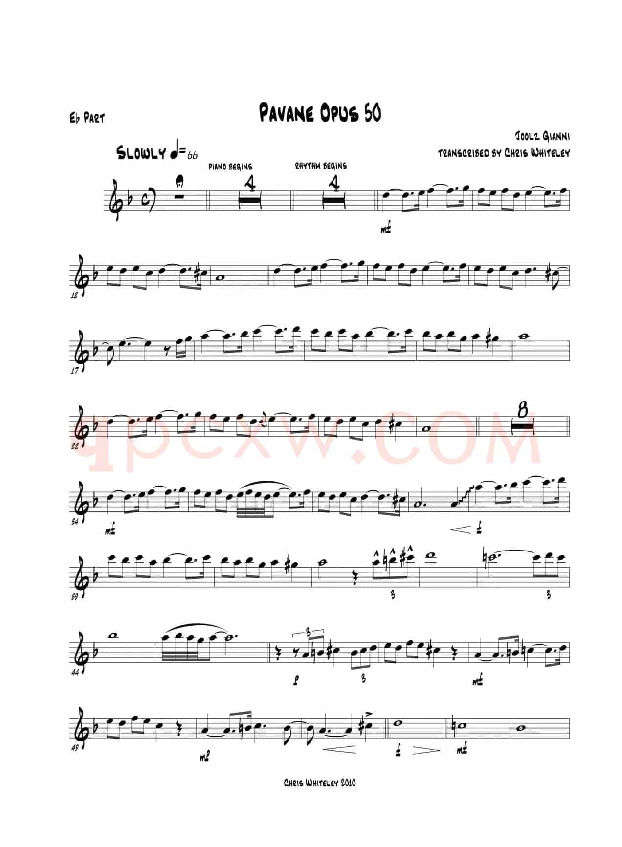 Pavane Opus 50（bE Part）