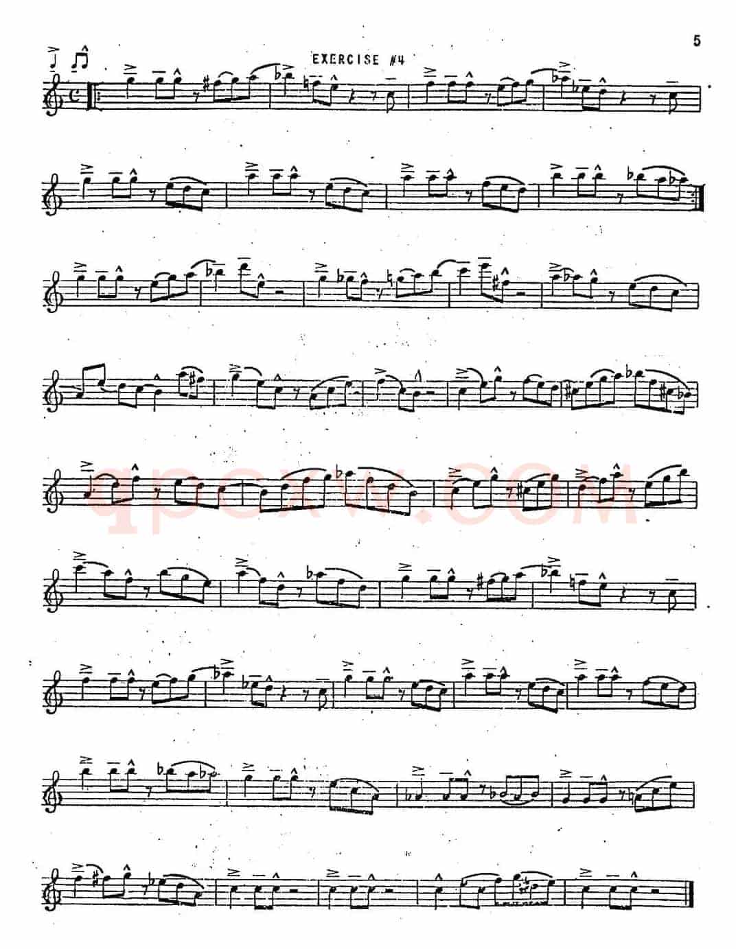 Intermediate Jazz Conception by Lennie Niehaus（20 Jazz Exercises）